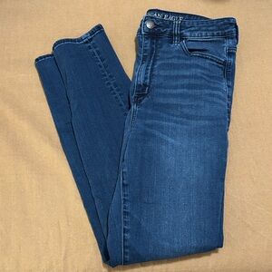 American Eagle Outfitters Dark Blue Highest Rise Jegging Jeans